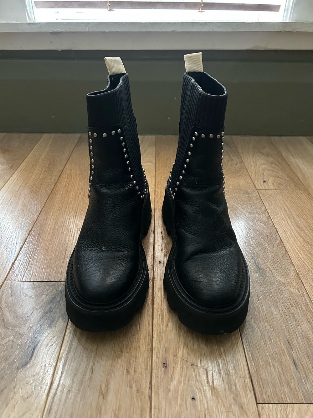 Dolce Vita Black Studded Chelsea Boots